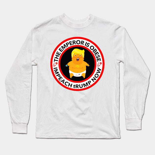 The Emperor is Obese Long Sleeve T-Shirt by skittlemypony